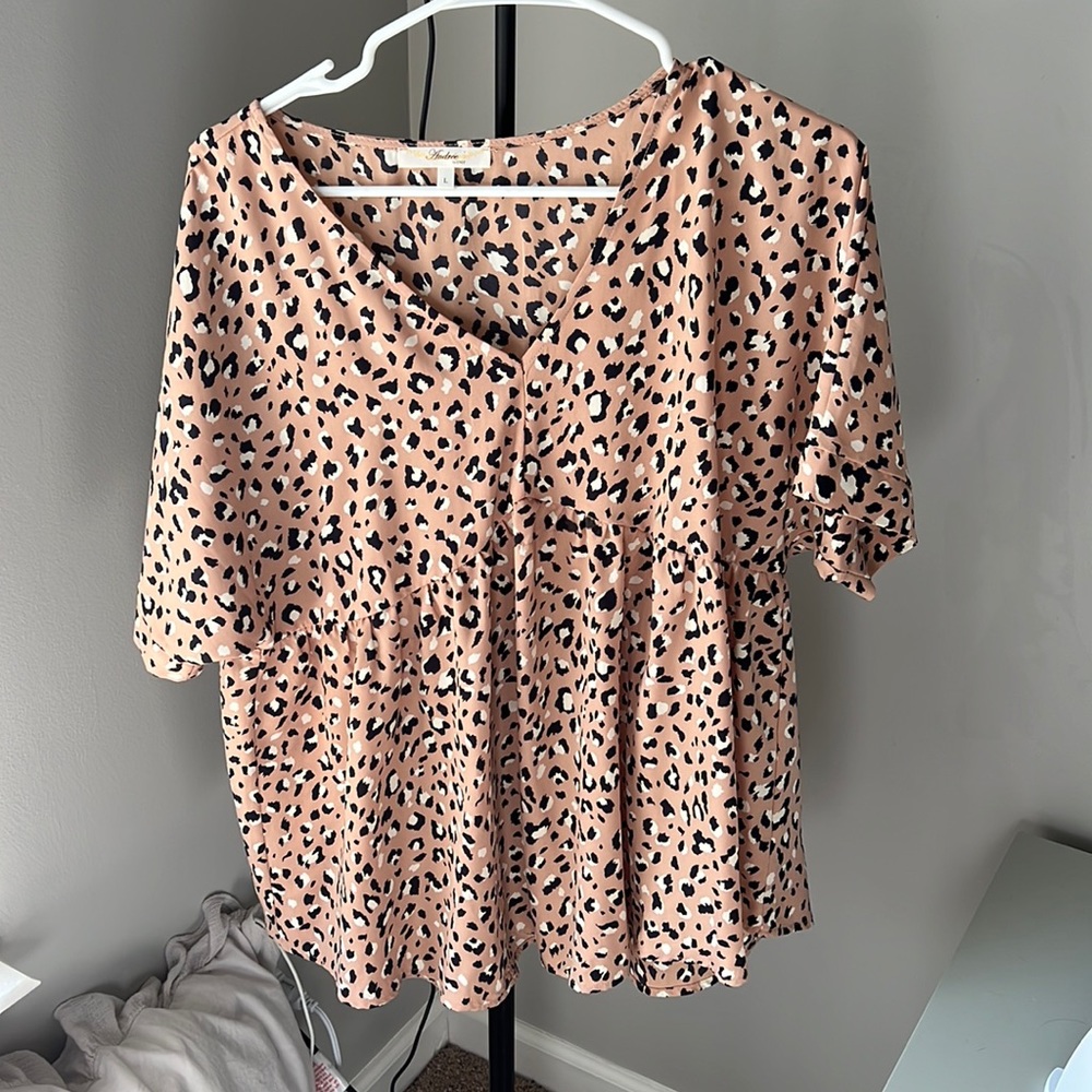 Andre by unit animal print top